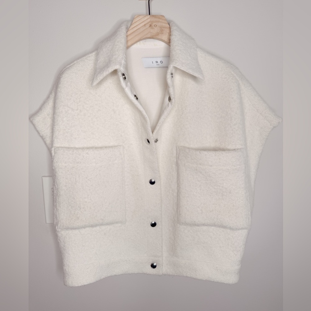 IRO PARIS Jaine Gilet Oversized Vest  FR32 XS $495